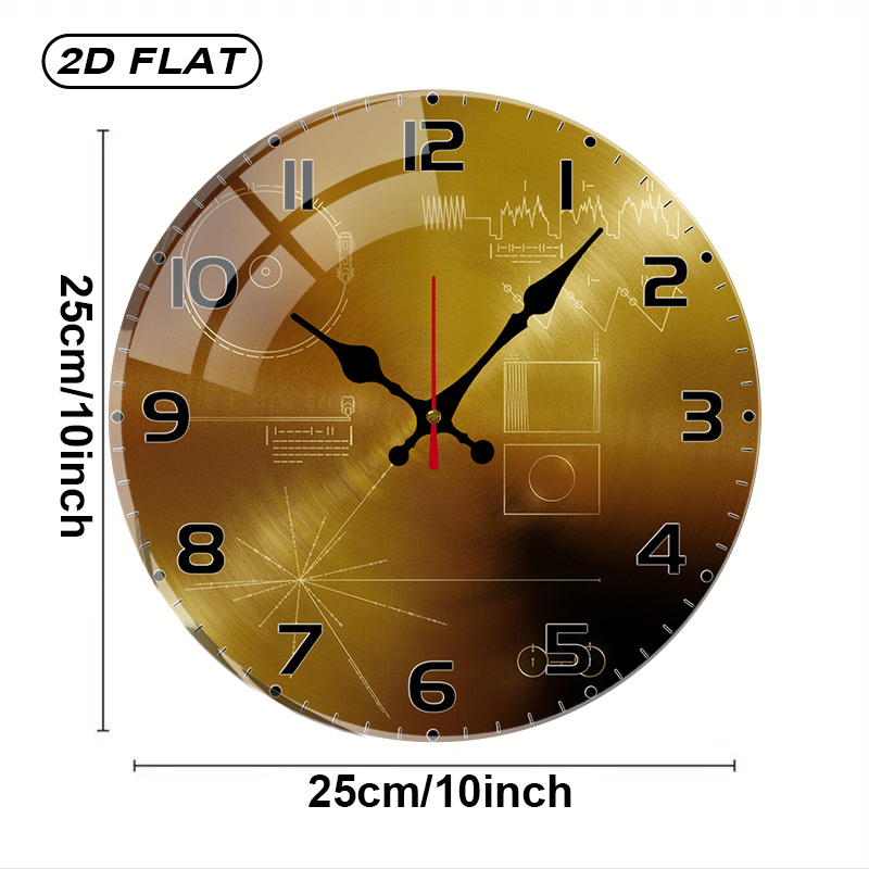 Tech Style Round Silent Acryli - Office Tech Room ulasan dan harga