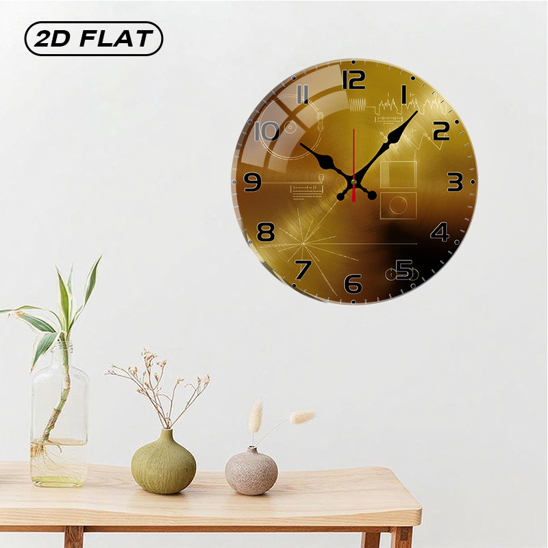Tech Style Round Silent Acryli - Office Tech Room ulasan dan harga