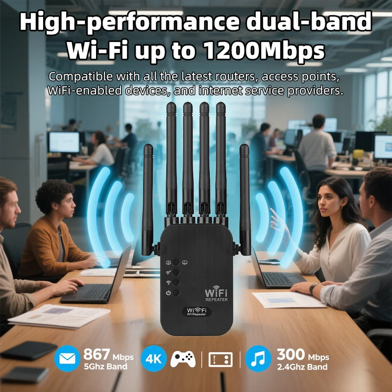 Wireless 5G WiFi Repeater 1200 - Wifi Range Extender ulasan dan harga