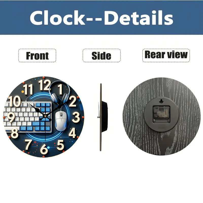 2D Flat, 1pc, Tech-Style Woode - Office Tech Room ulasan dan harga