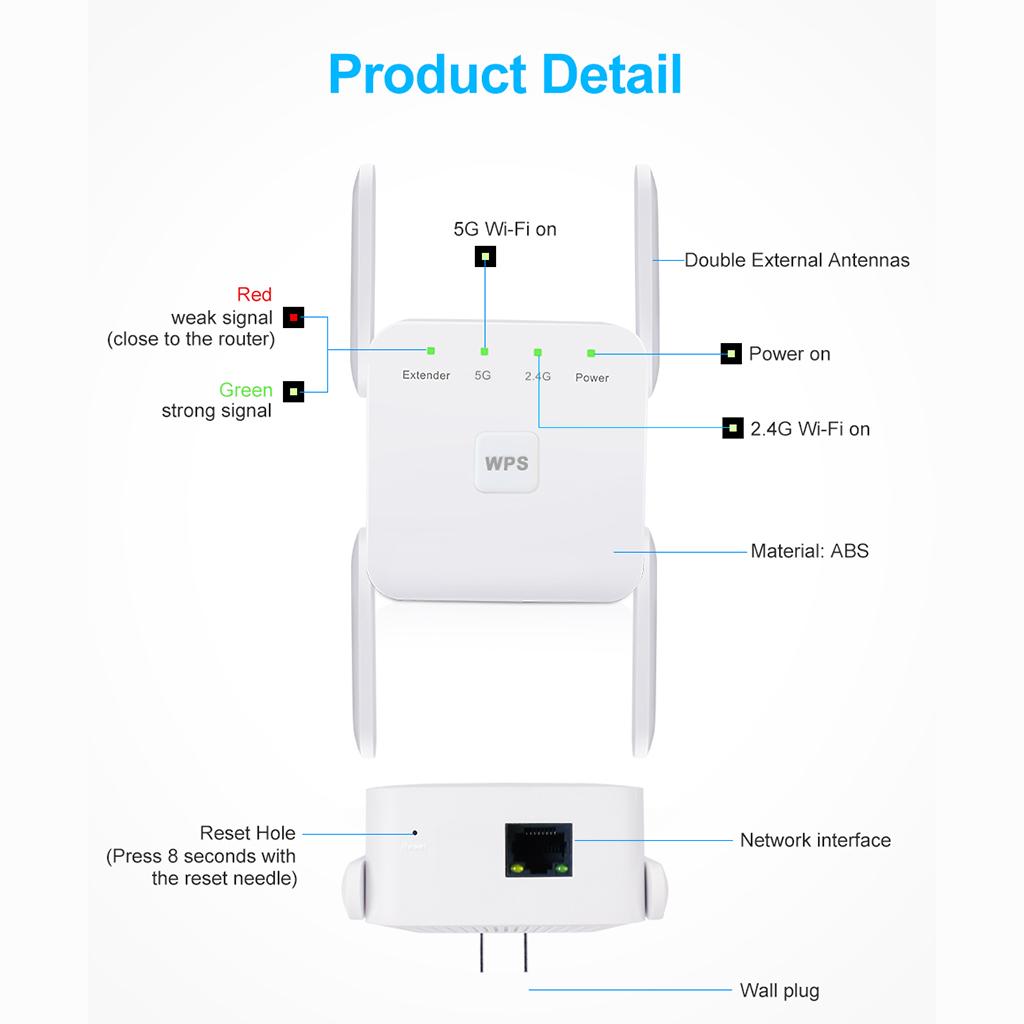 1200mbps Wifi Extender Dual Ba - Wifi Range Extender ulasan dan harga