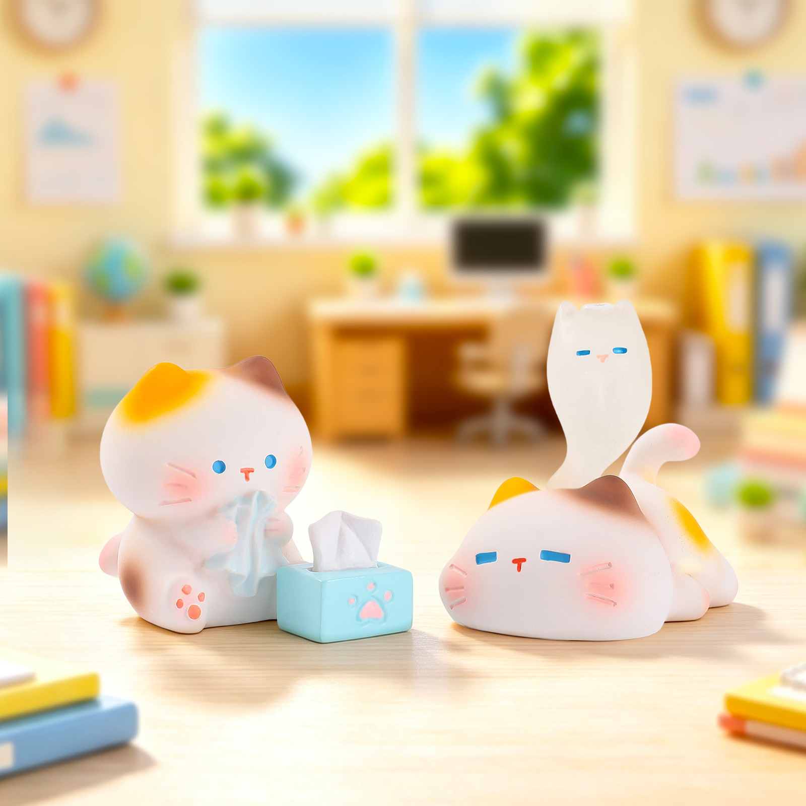 Working Kitten Resin Blind Box - Office Technician ulasan dan harga