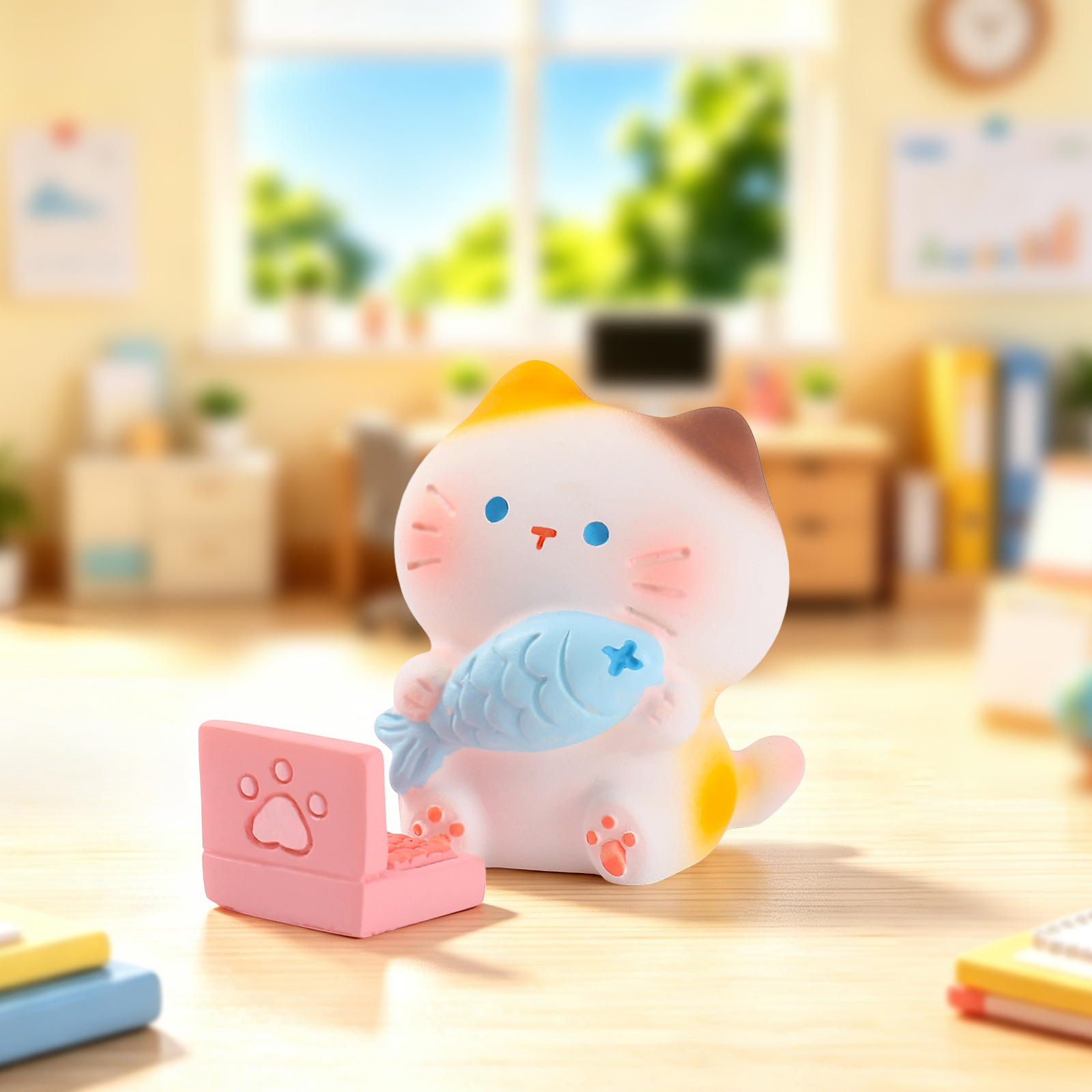 Working Kitten Resin Blind Box - Office Technician ulasan dan harga