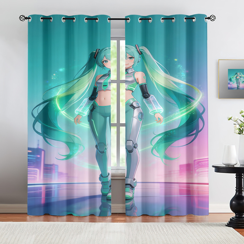 2Pcs Hatsune Miku Futuristic T - Office Tech Room ulasan dan harga