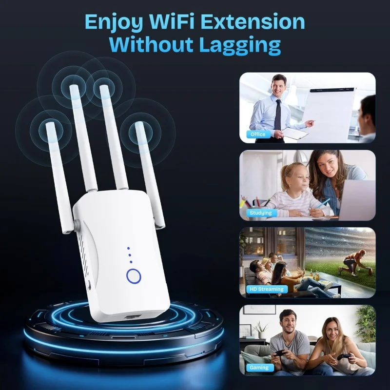1200Mbps Dual Band WiFi Repeat - Wifi Range Extender ulasan dan harga