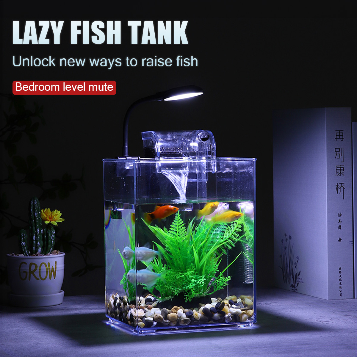 USB Desktop Fish Tank Set-Easy - Office Technician ulasan dan harga
